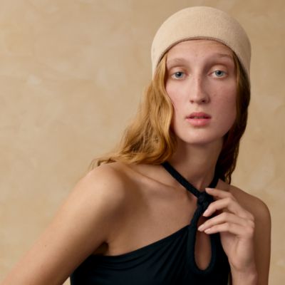 新品HERMESニット帽子手袋セットシルクカシミヤシェーヌダンクルエヴリン